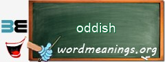 WordMeaning blackboard for oddish